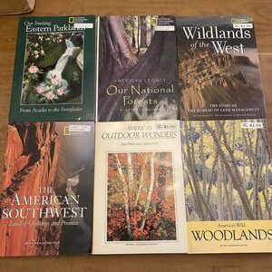 VTG National Geographic Society Hardcover Books Lot of 6 Homeschool Geography